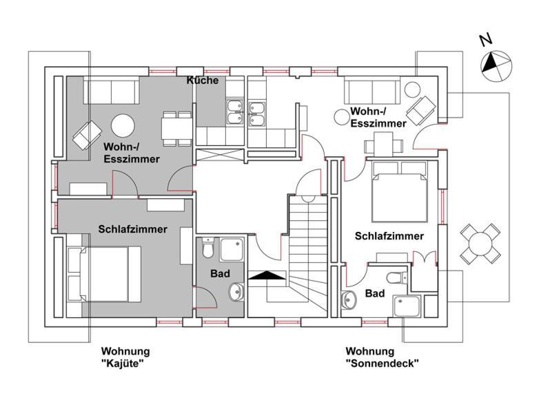 Cafe Perlmuschel Appartement *